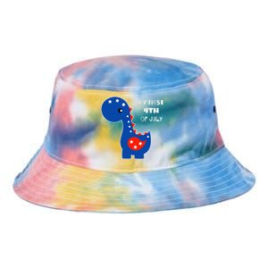 My First 4th of July Cute Dinosaur Tie Dye Newport Bucket Hat