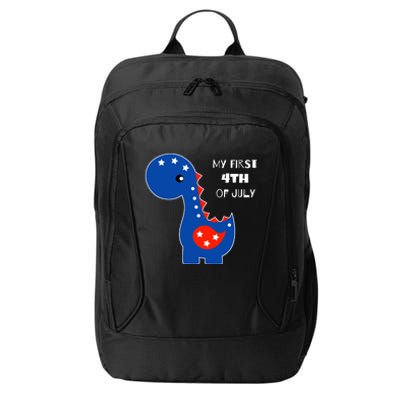 My First 4th of July Cute Dinosaur City Backpack