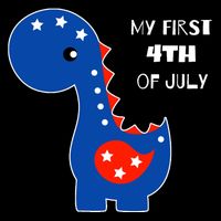 My First 4th of July Cute Dinosaur Backpack