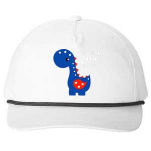 My First 4th of July Cute Dinosaur Snapback Five-Panel Rope Hat