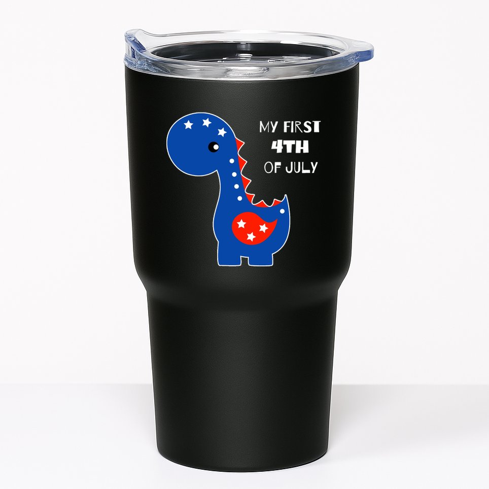 My First 4th of July Cute Dinosaur Tumbler