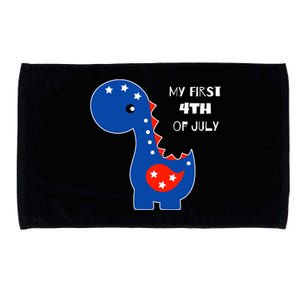 My First 4th of July Cute Dinosaur Microfiber Hand Towel