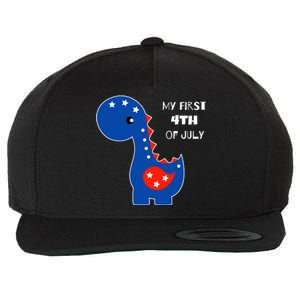 My First 4th of July Cute Dinosaur Wool Snapback Cap