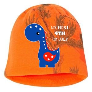 My First 4th of July Cute Dinosaur Kati - Camo Knit Beanie