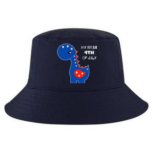 My First 4th of July Cute Dinosaur Cool Comfort Performance Bucket Hat