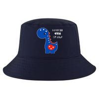 My First 4th of July Cute Dinosaur Cool Comfort Performance Bucket Hat