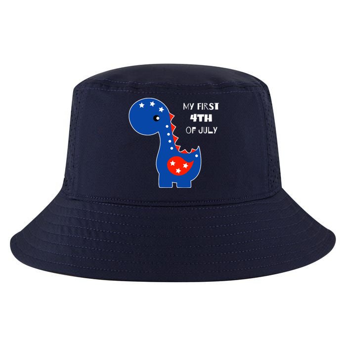 My First 4th of July Cute Dinosaur Cool Comfort Performance Bucket Hat