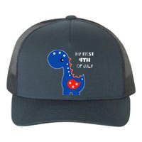 My First 4th of July Cute Dinosaur Yupoong Adult 5-Panel Trucker Hat