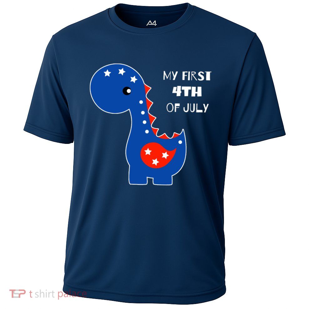 My First 4th of July Cute Dinosaur Performance Shirt