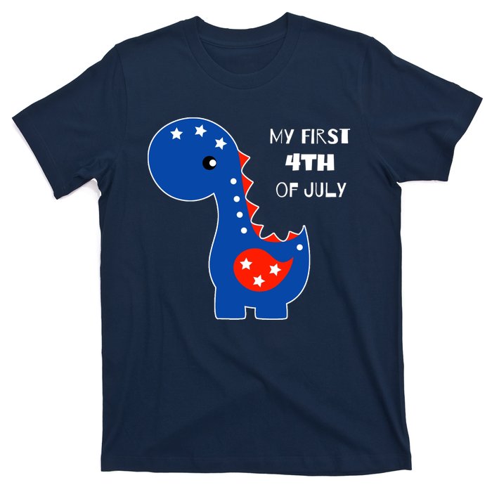 My First 4th of July Cute Dinosaur T-Shirt