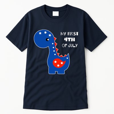 My First 4th of July Cute Dinosaur Tall T-Shirt