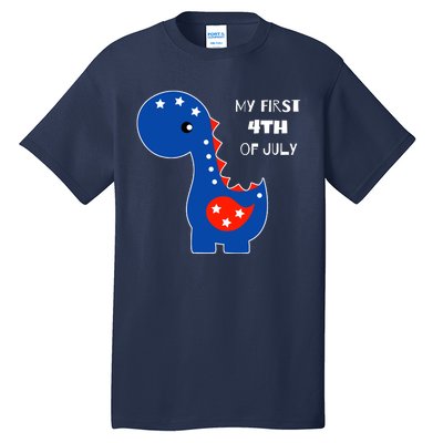 My First 4th of July Cute Dinosaur Tall T-Shirt