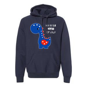 My First 4th of July Cute Dinosaur Premium Hoodie