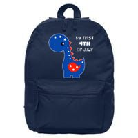 My First 4th of July Cute Dinosaur 16 in Basic Backpack