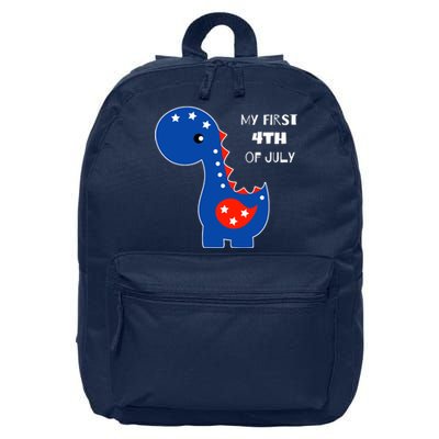 My First 4th of July Cute Dinosaur 16 in Basic Backpack