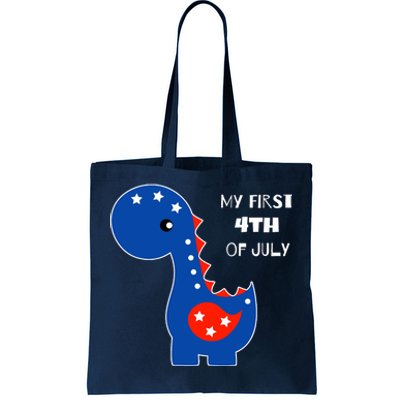 My First 4th of July Cute Dinosaur Tote Bag