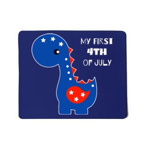 My First 4th of July Cute Dinosaur Mousepad