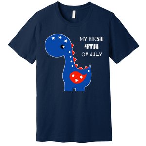 My First 4th of July Cute Dinosaur Premium T-Shirt