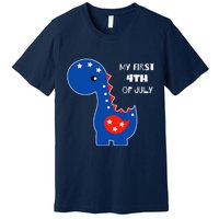 My First 4th of July Cute Dinosaur Premium T-Shirt