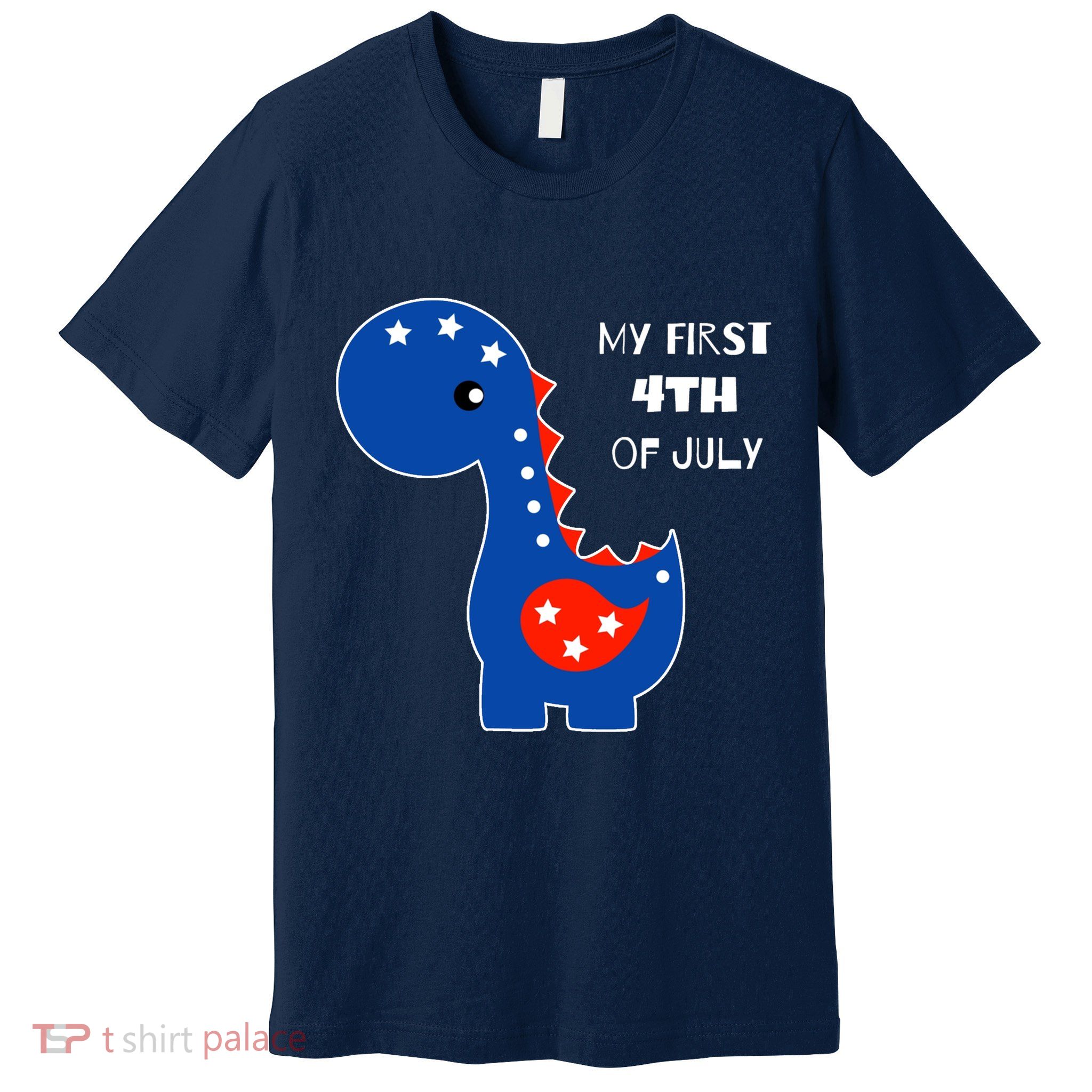 My First 4th of July Cute Dinosaur Premium T-Shirt