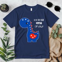 My First 4th of July Cute Dinosaur Premium T-Shirt
