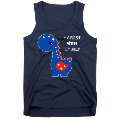 My First 4th of July Cute Dinosaur Tank Top