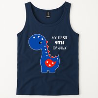 My First 4th of July Cute Dinosaur Tank Top