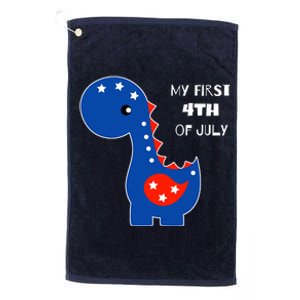 My First 4th of July Cute Dinosaur Platinum Collection Golf Towel