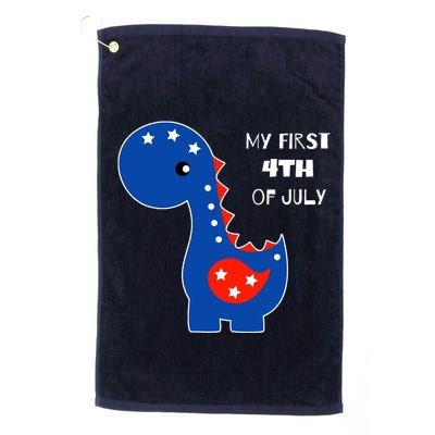 My First 4th of July Cute Dinosaur Golf Towel