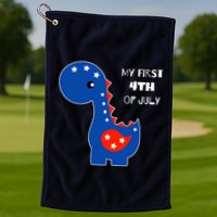 My First 4th of July Cute Dinosaur Golf Towel