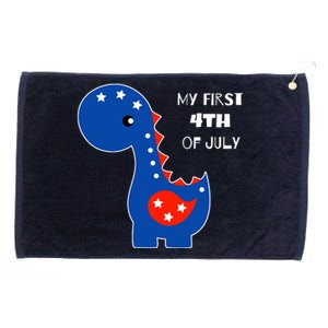 My First 4th of July Cute Dinosaur Grommeted Golf Towel