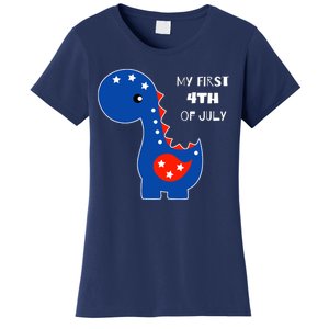 My First 4th of July Cute Dinosaur Women's T-Shirt