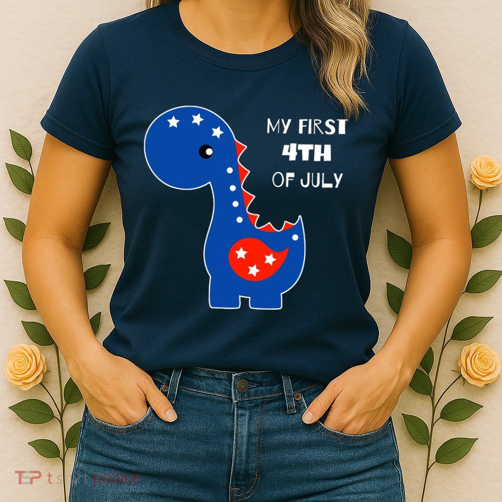 My First 4th of July Cute Dinosaur Women's T-Shirt