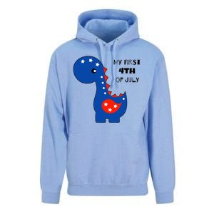 My First 4th of July Cute Dinosaur Unisex Surf Hoodie