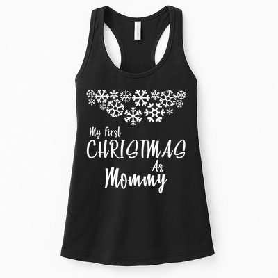 My First Christmas As Mommy Womens Tank Top