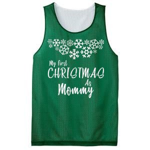 My First Christmas As Mommy Mesh Reversible Basketball Jersey Tank