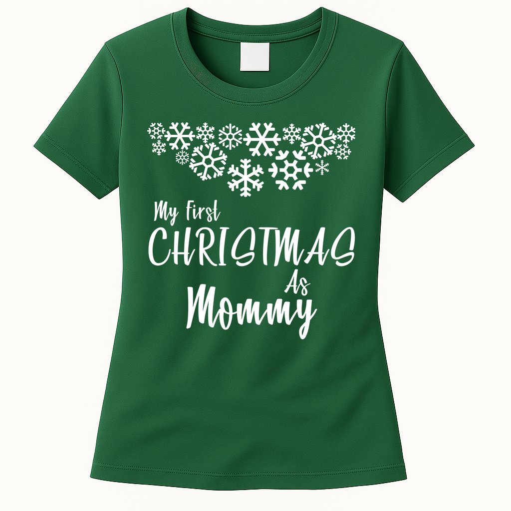 My First Christmas As Mommy Womens T-Shirt