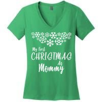 My First Christmas As Mommy Women's V-Neck T-Shirt