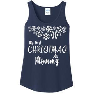 My First Christmas As Mommy Ladies Essential Tank