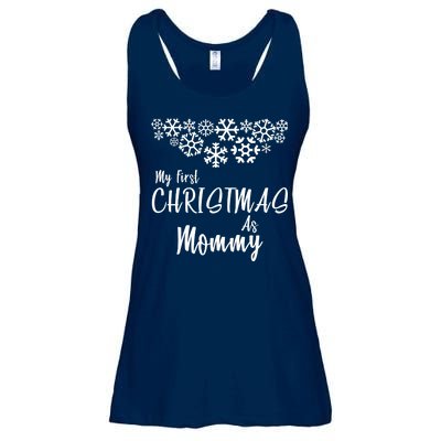 My First Christmas As Mommy Ladies Essential Flowy Tank