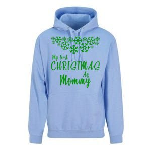 My First Christmas As Mommy Unisex Surf Hoodie