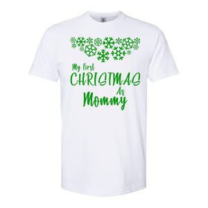 My First Christmas As Mommy Softstyle CVC T-Shirt