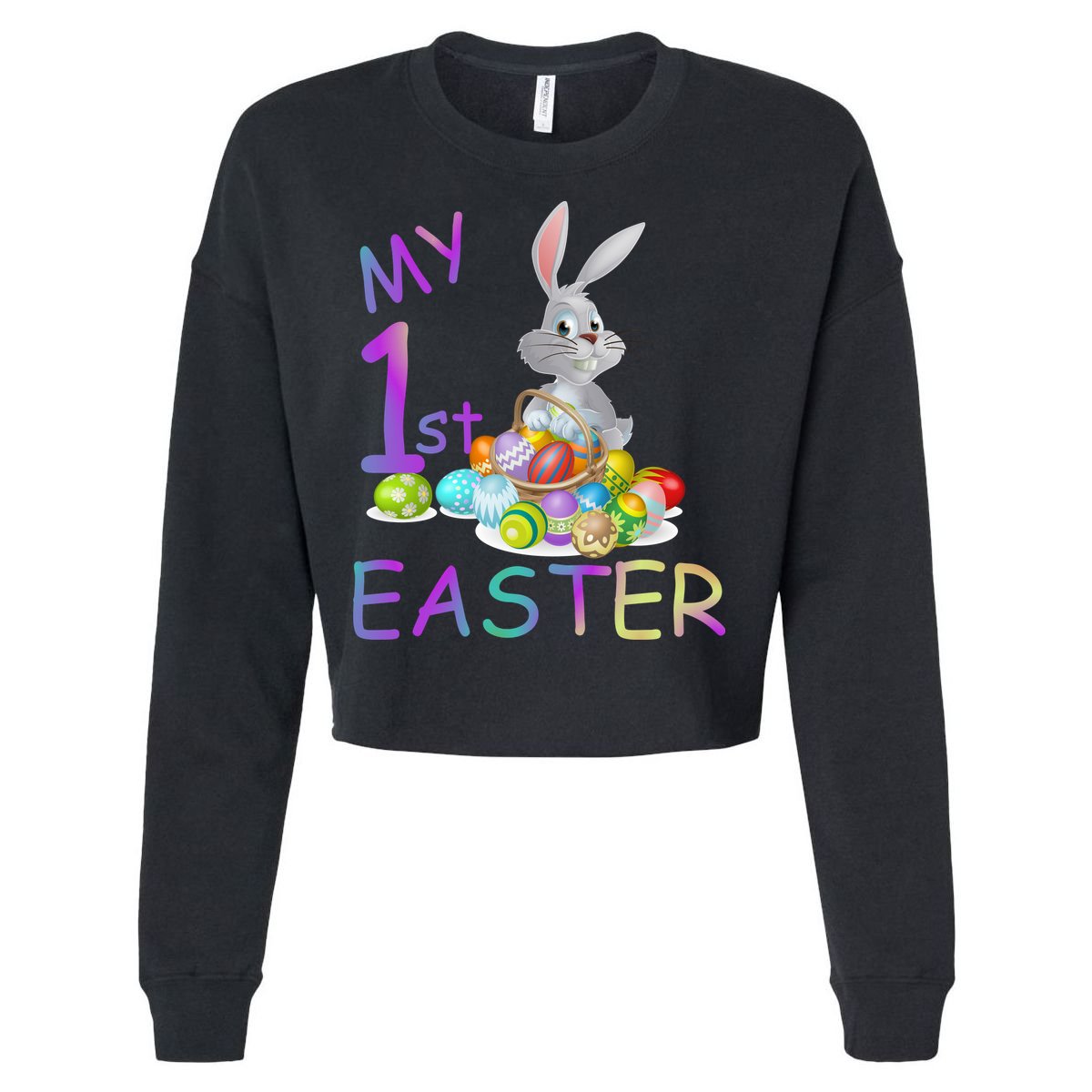 My First Easter Cropped Pullover Crew