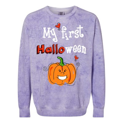 My First Halloween Colorblast Crewneck Sweatshirt