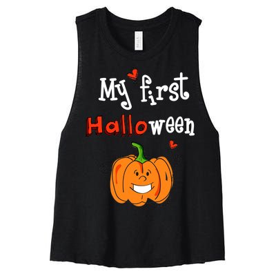 My First Halloween Women's Racerback Cropped Tank