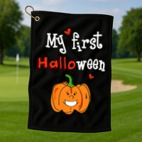 My First Halloween Golf Towel
