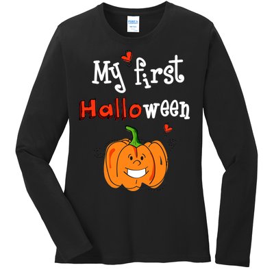 My First Halloween Ladies Long Sleeve Shirt