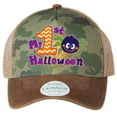 My First Halloween Cute Spider Legacy Tie Dye Trucker Hat