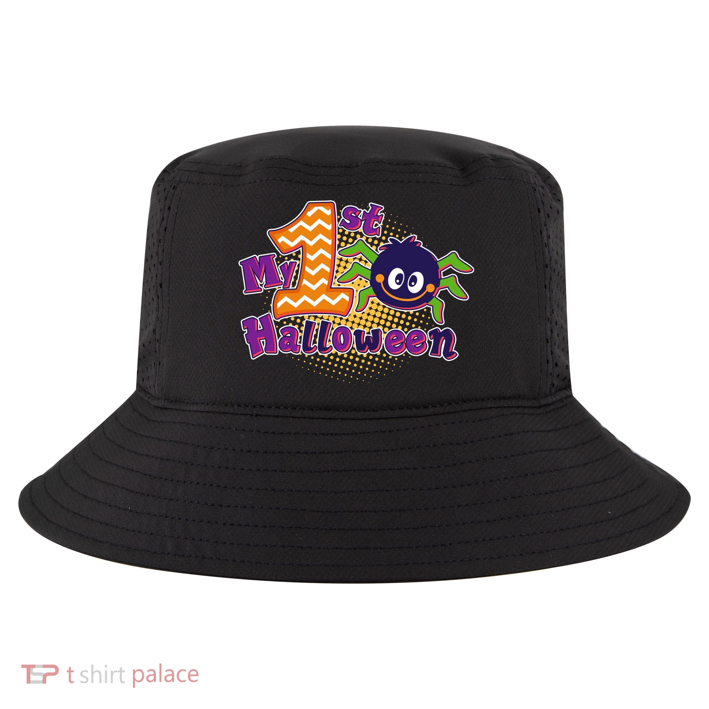 My First Halloween Cute Spider Cool Comfort Performance Bucket Hat