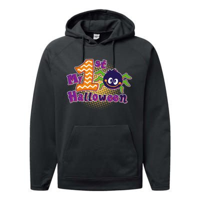 My First Halloween Cute Spider Performance Fleece Hoodie